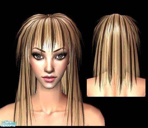 The Sims Resource Um Rockstar Hair Coffee