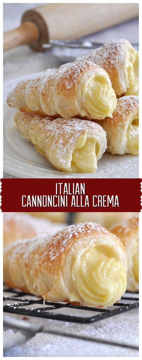 Sprinkle some sugar on the counter and on top of the puff pastry and roll it out to a rectangle about 9 by 12 inches. Italian Cream Stuffed Cannoncini (Puff Pastry Horns ...