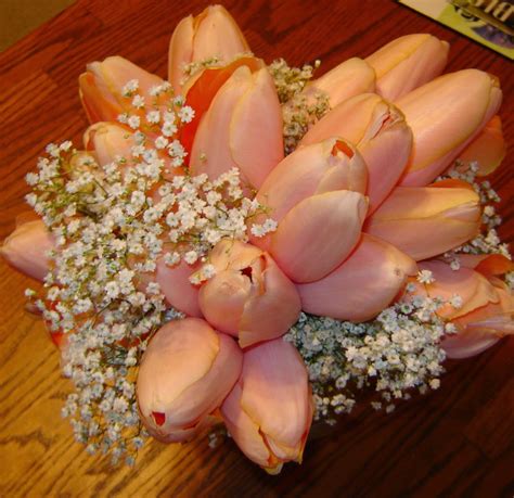 Pressed Garden Beckys Sweet Simple Tulip Bridal Bouquet