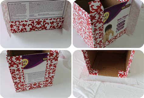 Diy How To Recycle Cardboard Boxes Into Pretty Storage Boxes With