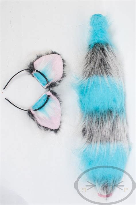 Fluffy Cheshire Cat Ear And Tail Set Cosplay By Lemonbrat On Etsy Cat