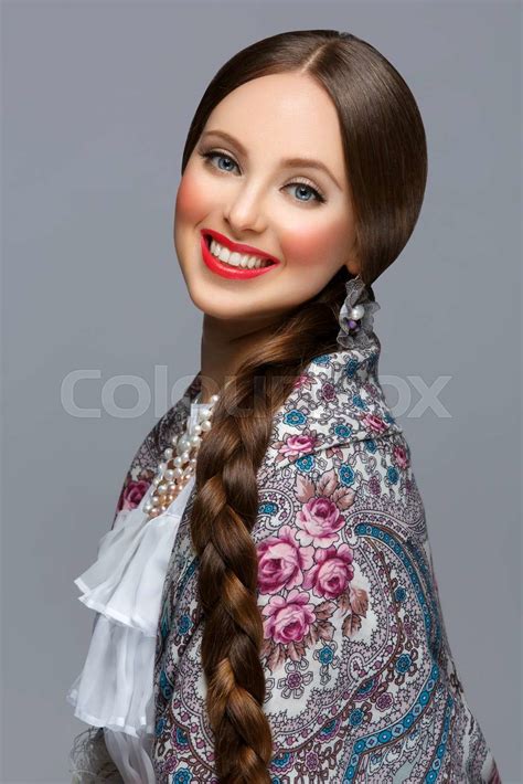 Beautiful Russian Girl Stock Image Colourbox