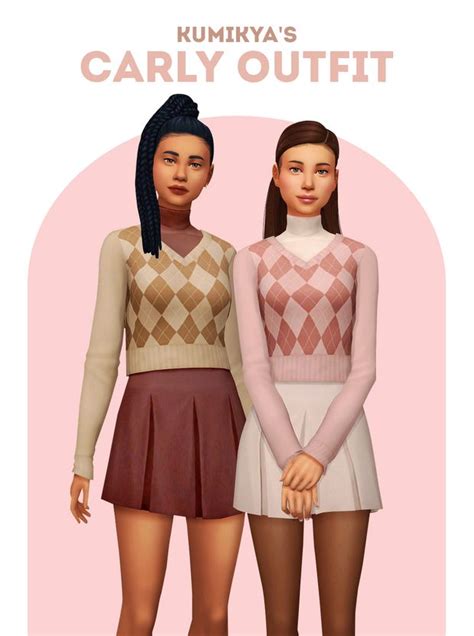 Carly Outfit Kumikya On Patreon Sims 4 Clothing Sims 4 Sims 4 Toddler