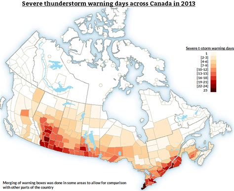 Winnipeg Weather 2013 Thunderstorm Stats Across Canada