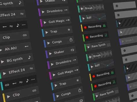 Ableton Live Redesign Clip Types By Nenad Milosevic On Dribbble