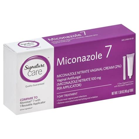 Signature Care Miconazole 7 Vaginal Antifungal 1 59 Oz Instacart