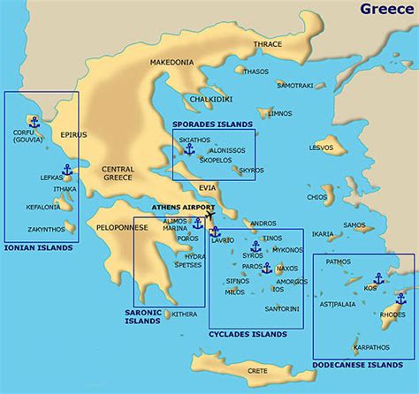 Map Of Greek Isles And Italy