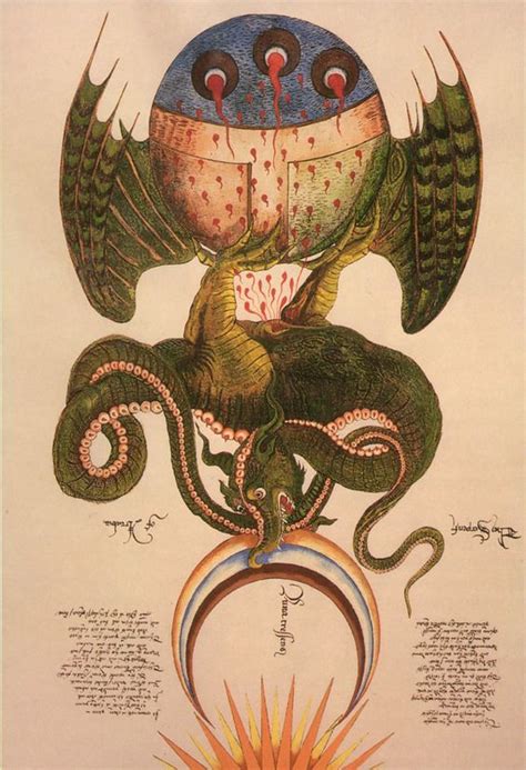 Alchemy Dragon By By George Ripley 15th Century Medieval Dragon