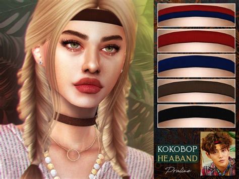 The Sims Resource Kokobop Headband By Pralinesims • Sims 4 Downloads