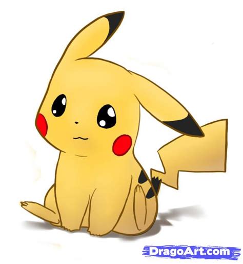 How To Draw Pikachu Pokemon Step By Step Pokemon Characters Anime