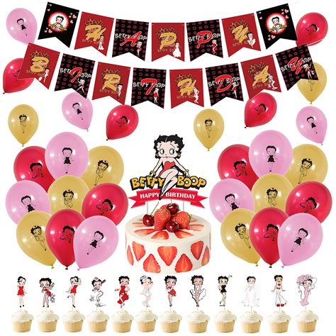 Buy Party Supplies Betty Boop Cake Topper Betty Boop Birthday Decorations Betty Boop Balloons