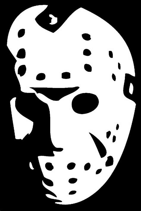 Printable Jason Voorhees Pumpkin Stencil