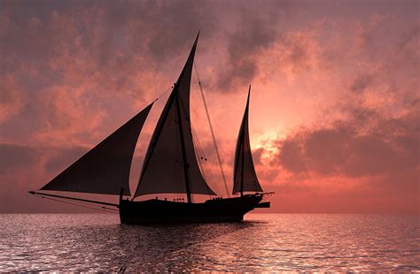 Image Sea Ships Sunrises And Sunsets Sailing