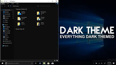 Windows 10 Dark Theme Mode Officially Youtube