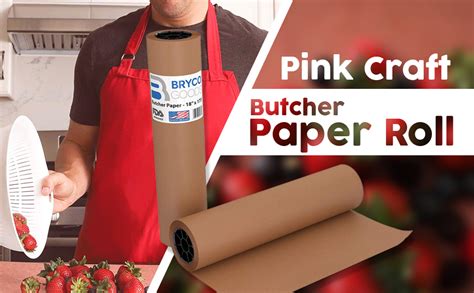 Pink Kraft Butcher Peach Paper Roll 18inch X 175ft 2100 Inch Free 1 Day