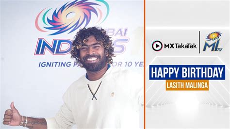 Happy Birthday Lasith Malinga मलिंगा को जन्मदिन मुबारक Mumbai