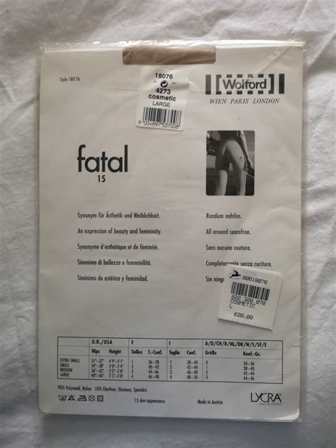 wolford fatal 15 helmut newton seamless tights l pantyhose light tan colour ebay