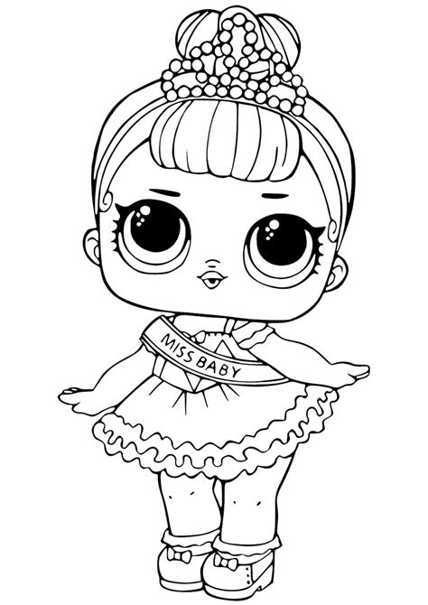 doll lol  baby coloring pages