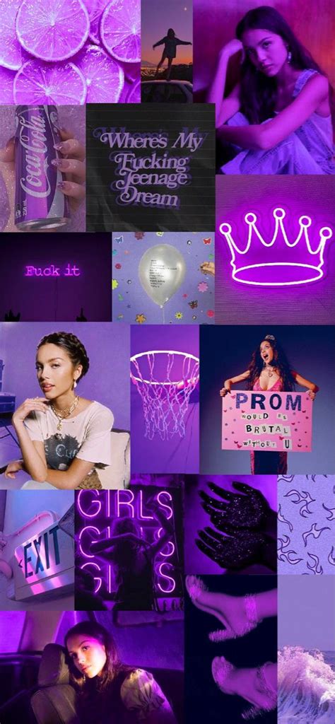 Olivia Rodrigo Purple Wallpaper Purple Wallpaper Purple Aesthetic