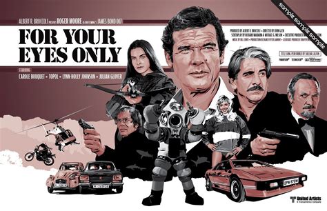 James Bond 007 For Your Eyes Only Unofficial Fan Art 17 Etsy James Bond Movie Posters James