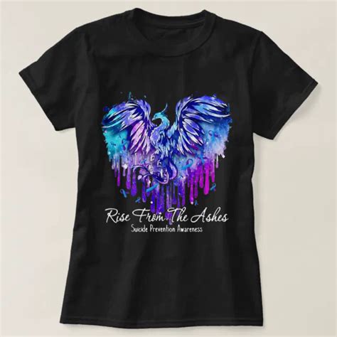 Suicide Prevention Awareness Rise From Phoenix The T Shirt Zazzle