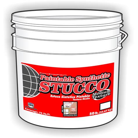 Paintable Synthetic Stucco 50 Lb Premixed Finish Coat Stucco Mix At