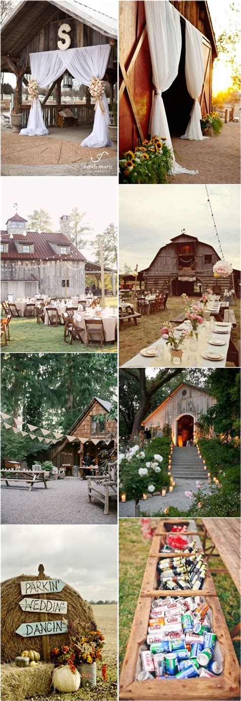 35 Totally Ingenious Rustic Outdoor Barn Wedding Ideas