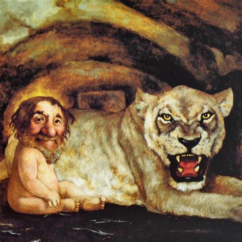 Daniel In The Lions Den Charles Bragg Lithograph Artist