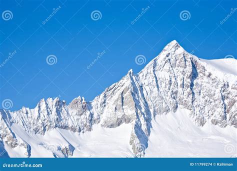Snow Covered Mountain Ridge Stock Photo Image Of Ridges Blue 11799274