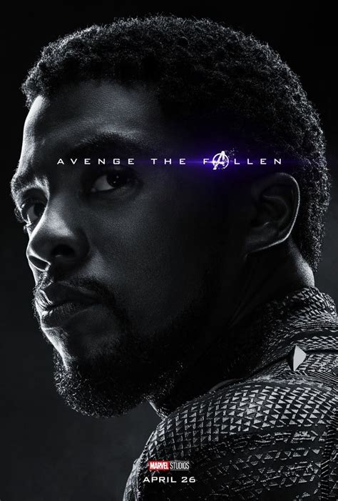 Avengers Endgame The Fallen Tchalla Black Panther Cartaz Da