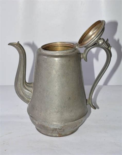 Antique Pewter Coffee Pot at 1stDibs