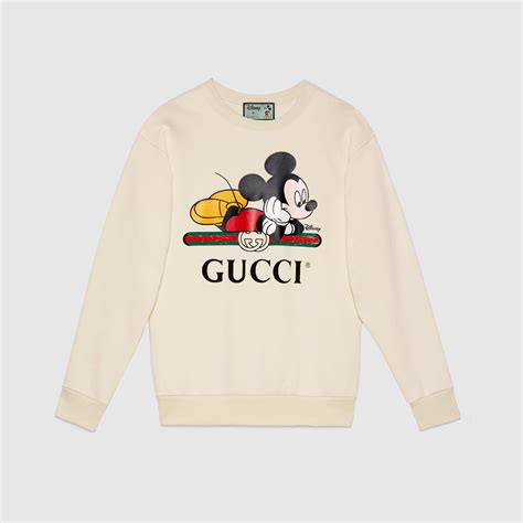 White Disney X Gucci Oversize Sweatshirt Gucci Us Logo Vintage