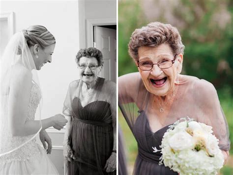 89 year old grandmother steals the spotlight in the role of her granddaughter s bridesmaid