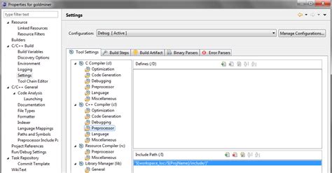 Cant Add Static Library In Eclipse Juno 811 Cdt C Project Stack