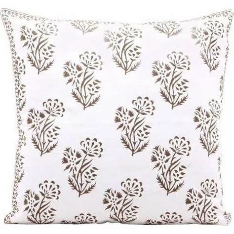 Multicolor Hand Painted Floral Print Cushion Cover For Home Decor At