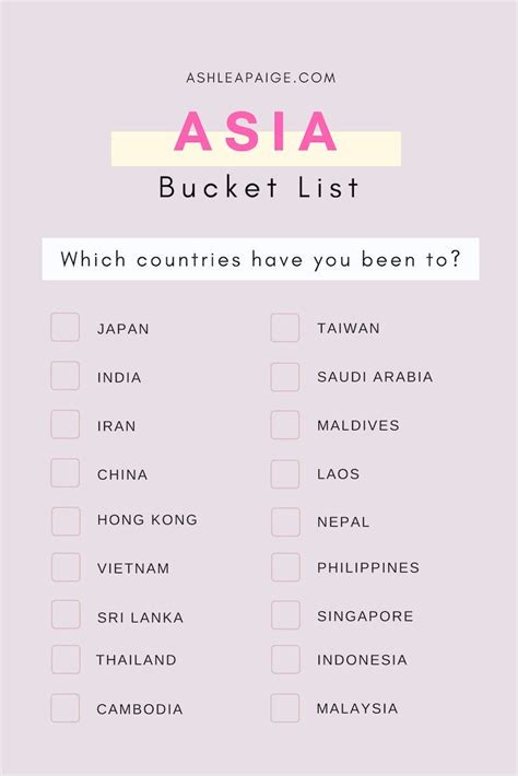Asia Bucket List Travel Sights Best Places To Travel Travel