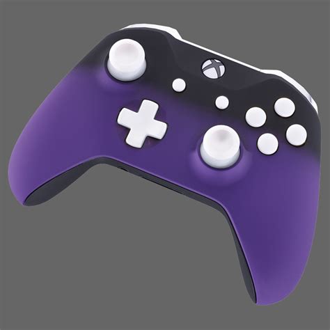 Xbox One Controller Purple Shadow White Custom