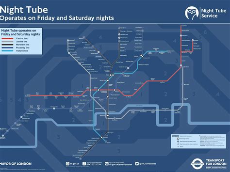 Official Map Of London 24 Hour Tube Lines Launching In September 2015