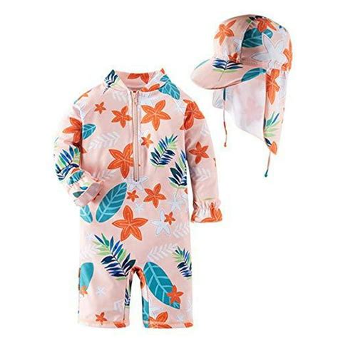 Stylesilove Styles I Love Little Girls Floral Print One Piece Rash