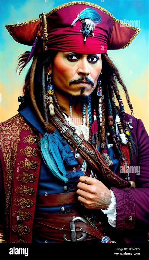 Captain Jack Sparrow Art Stock Photo Alamy