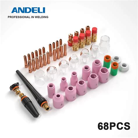 Andeli Pcs Tig Welding Torch Stubby Gas Lens For Wp Pyrex