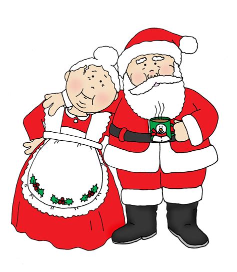 free dearie dolls digi stamps santa and mrs claus christmas cartoons christmas clipart