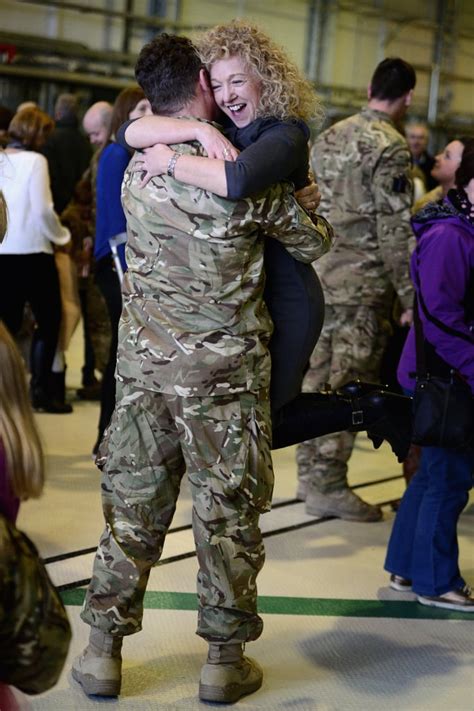 a woman was literally swept off her feet by a loved one dambusters squadron returns home to