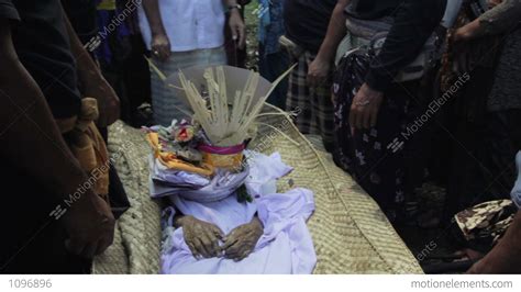 burning dead body balinese funeral stock video footage 1096896