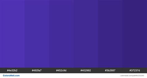 Blue Violet Shades Colors Palette Colorswall