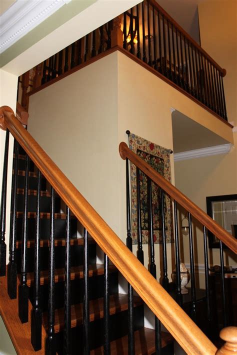 Painted Black Stair Railing Begrommento