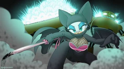 Ninjarouge By Omegasunburst On Deviantart Rouge The Bat Sonic
