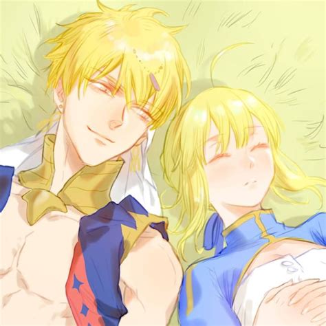 Saber X Gilgamesh Fate Stay Night Series Fate Stay Night Anime Manga Anime Anime Art Arturia