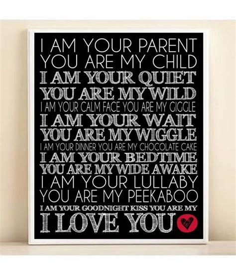 Nursery Art I Am Your Parent You Are My Child By Punchberrystudio