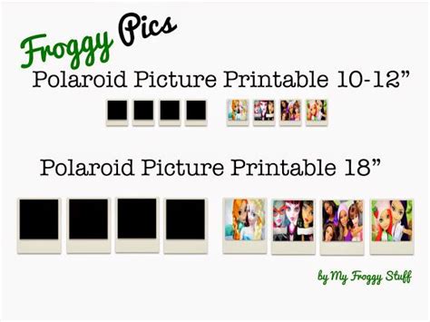 The great collection of my froggy stuff wallpaper printables for desktop, laptop and mobiles. polaroids | Free Printables | Pinterest